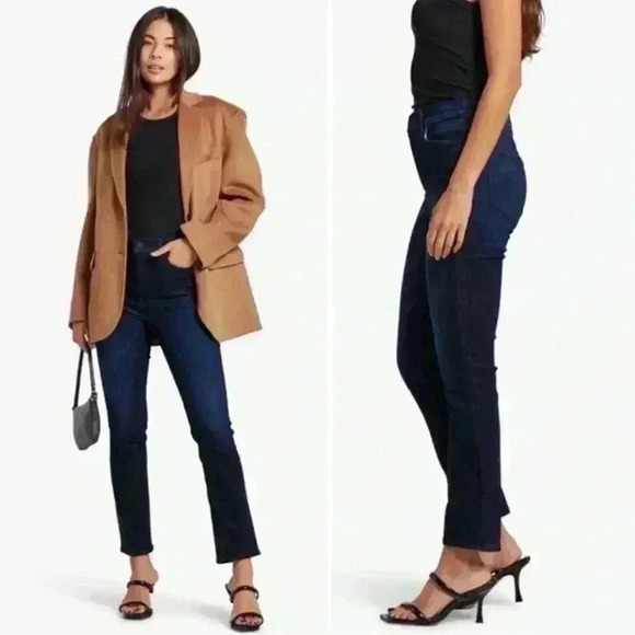 Mother Denim Mid Rise Dazzler Ankle Straight Now or Never Jeans Dark Wash Size26 - Picture 12 of 13